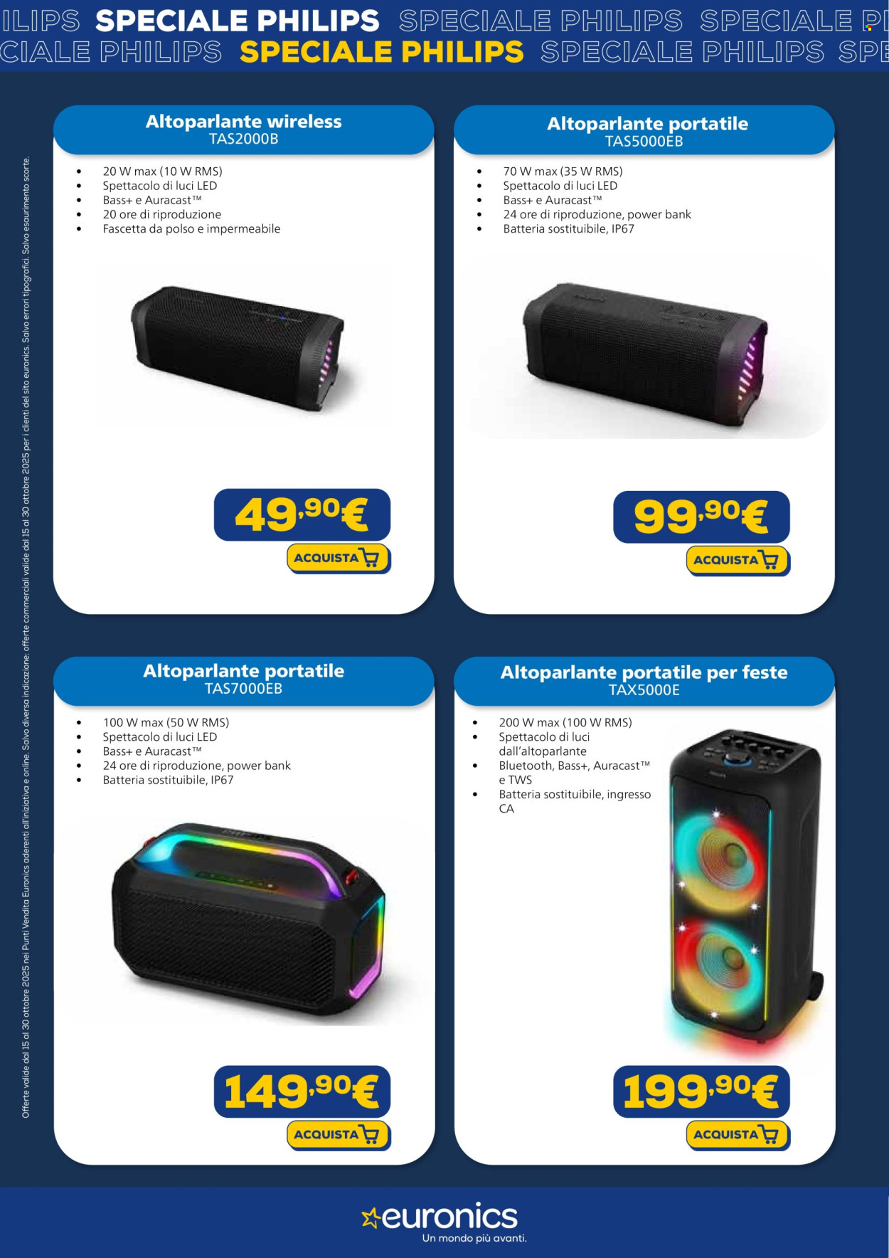Volantino Euronics - 15/10/2025 - 30/10/2025. Pagina 4