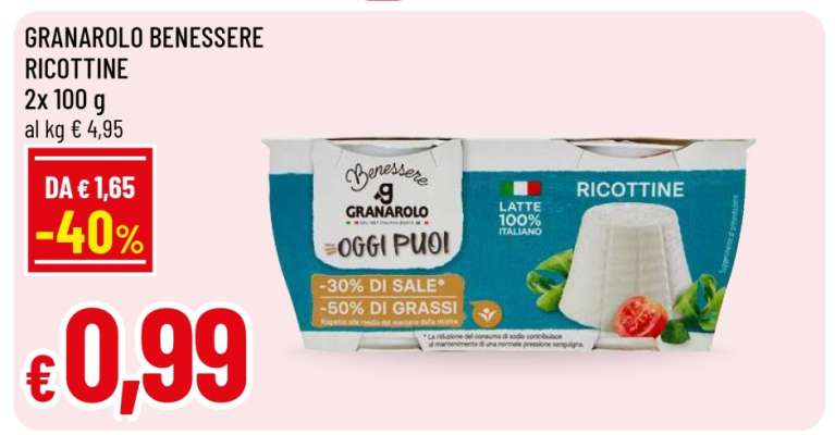 GRANAROLO BENESSERE RICOTTINE