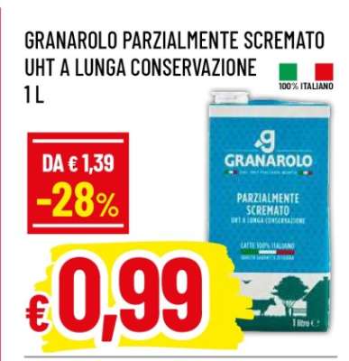 GRANAROLO PARZIALMENTE SCREMATO UHT A LUNGA CONSERVAZIONE 1 L