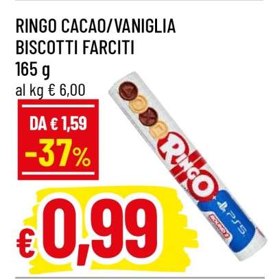 RINGO CACAO/VANIGLIA BISCOTTI FARCITI