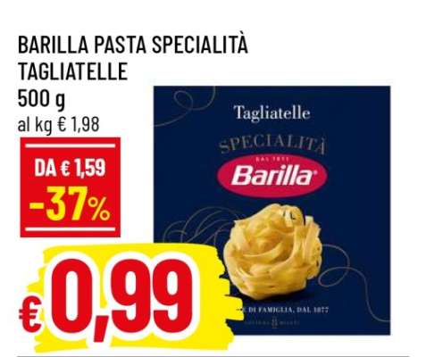 BARILLA PASTA SPECIALITÀ TAGLIATELLE