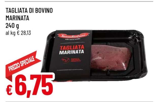 TAGLIATA DI BOVINO MARINATA