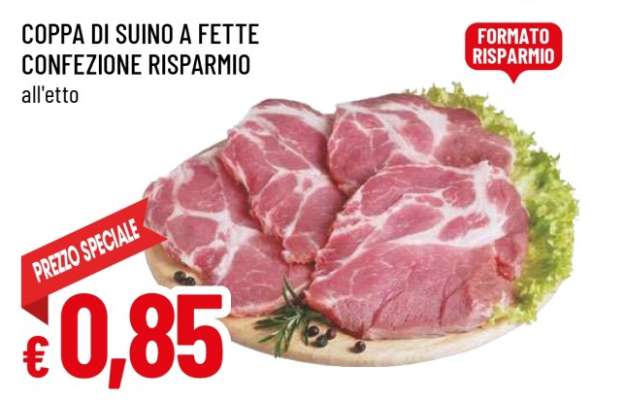 COPPA DI SUINO A FETTE CONFEZIONE RISPARMIO