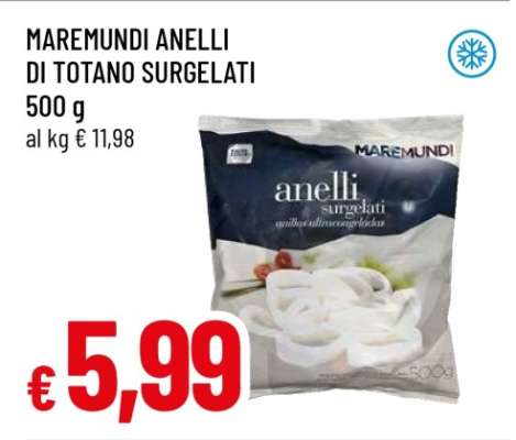 MAREMUNDI ANELLI DI TOTANO SURGELATI