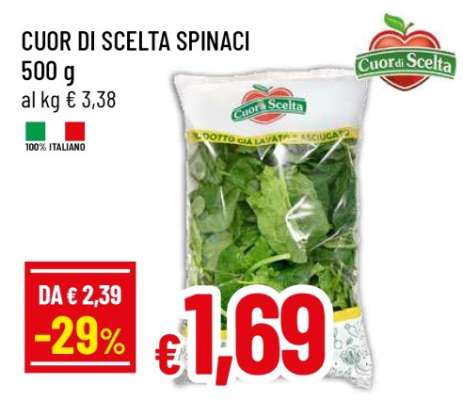 CUOR DI SCELTA SPINACI