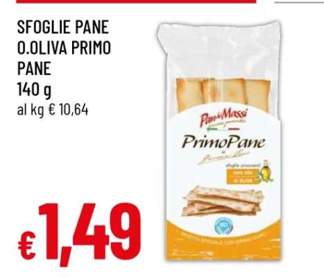 SFOGLIE PANE O.OLIVA PRIMO PANE