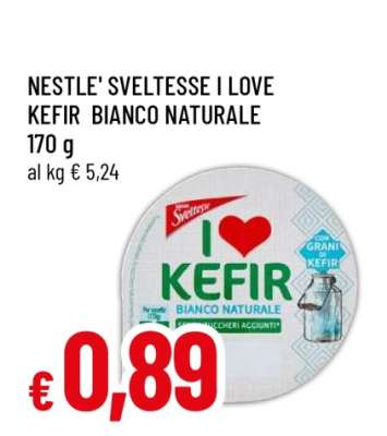 NESTLE' SVELTESSE I LOVE KEFIR BIANCO NATURALE