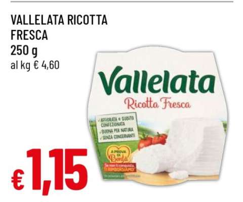 VALLELATA Ricotta fresca
