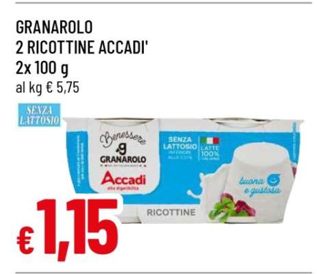 GRANAROLO 2 RICOTTINE ACCADI'