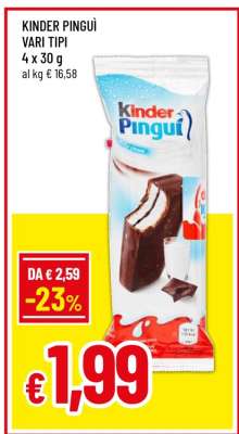 KINDER PINGUÌ VARI TIPI