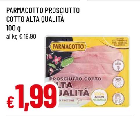 Parmacotto Prosciutto Cotto Alta Qualità