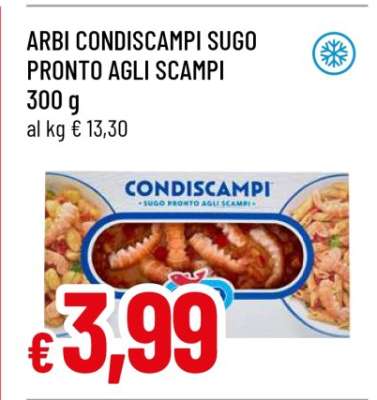 ARBI CONDISCAMPI SUGO PRONTO AGLI SCAMPI