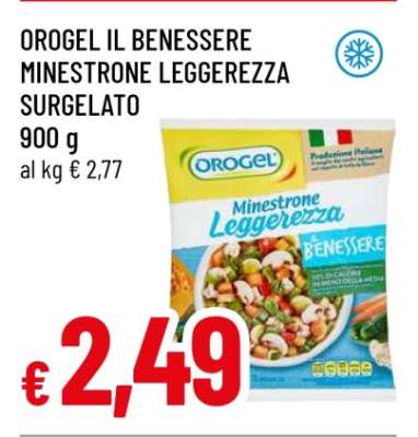Orogel Il Benessere Minestrone Leggerezza Surgelato
