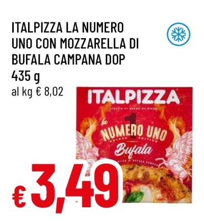 ITALPIZZA LA NUMERO UNO CON MOZZARELLA DI BUFALA CAMPANA DOP