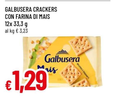 GALBUSERA CRACKERS CON FARINA DI MAIS