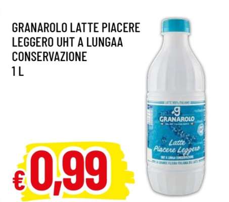 GRANAROLO LATTE PIACERE LEGGERO UHT A LUNGAA CONSERVAZIONE