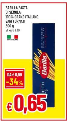 BARILLA PASTA DI SEMOLA