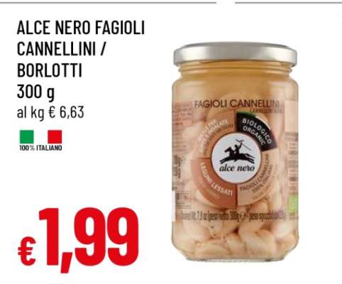 ALCE NERO FAGIOLI CANNELLINI/BORLOTTI