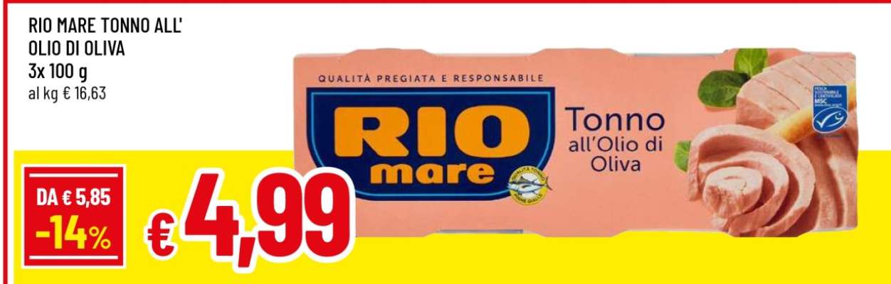 Rio Mare Tonno all’olio di oliva