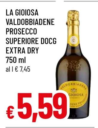 LA GIOIOSA VALDOBBIADENE PROSECCO SUPERIORE DOCG EXTRA DRY