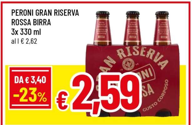 PERONI GRAN RISERVA ROSSA BIRRA