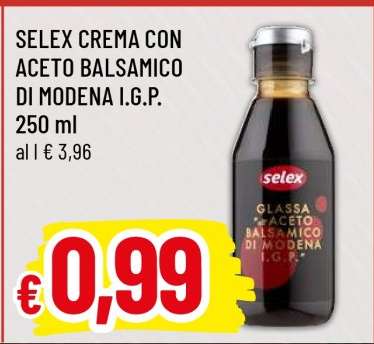 SELEX CREMA CON ACETO BALSAMICO DI MODENA I.G.P.