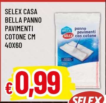 SELEX CASA BELLA PANNO PAVIMENTI COTONE CM 40X60