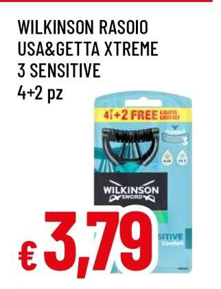 WILKINSON RASOIO USA&GETTA XTREME 3 SENSITIVE