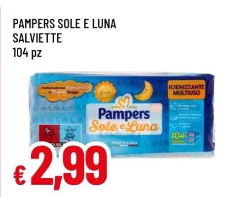 PAMPERS SOLE E LUNA SALVIETTE