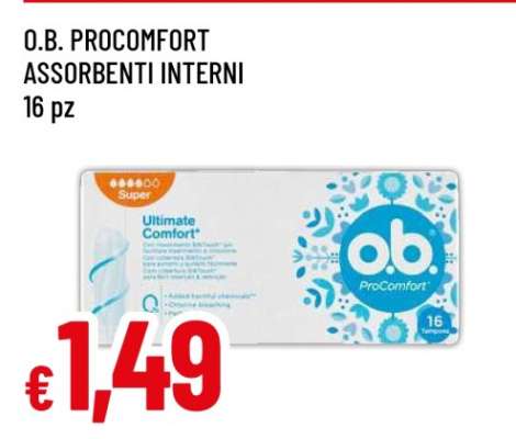 O.B. ProComfort Assorbenti Interni