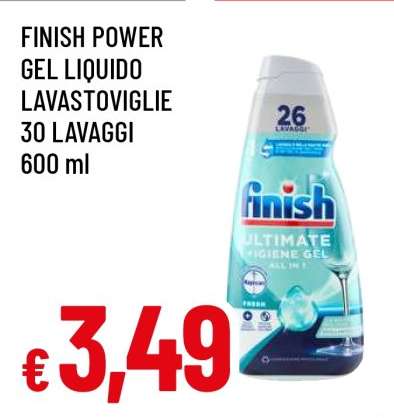 Finish Power Gel Liquido Lavastoviglie