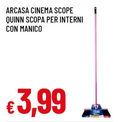 ARCASA CINEMA SCOPE QUINN SCOPA PER INTERNI CON MANICO