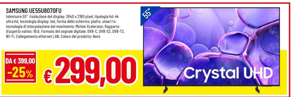SAMSUNG UE55U8070FU