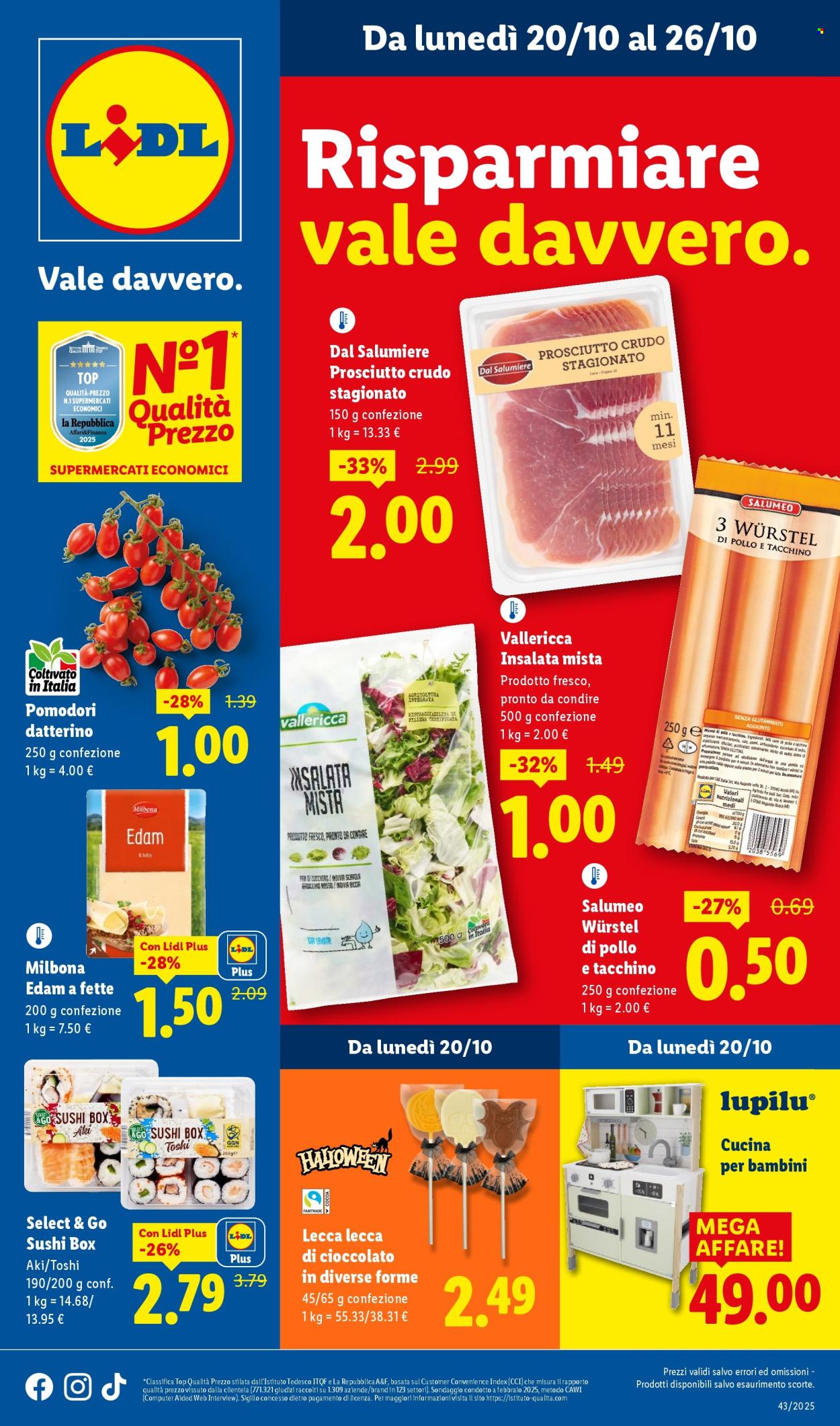 Volantino Lidl - 20/10/2025 - 26/10/2025. Pagina 1