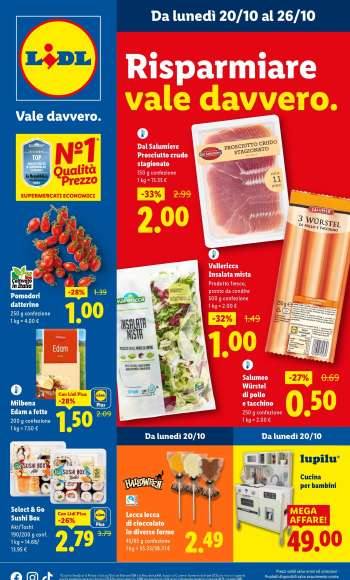 Volantino Lidl - 20/10/2025 - 26/10/2025.