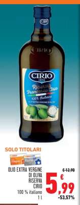 OLIO EXTRA VERGINE DI OLIVA RISERVA CIRIO