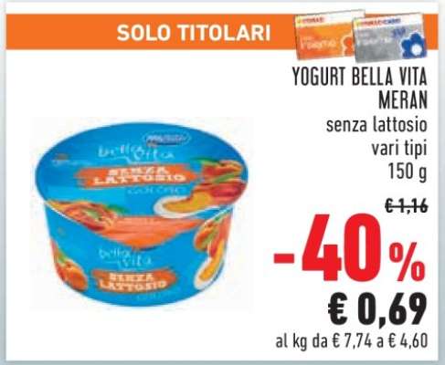 Yogurt Bella Vita Meran