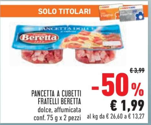 PANCETTA A CUBETTI FRATELLI BERETTA