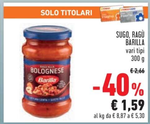 Sugo, Ragù Barilla