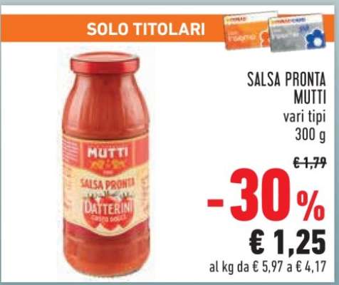 SALSA PRONTA MUTTI