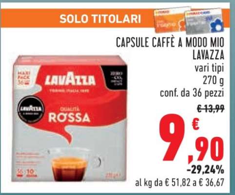 CAPSULE CAFFÈ A MODO MIO LAVAZZA