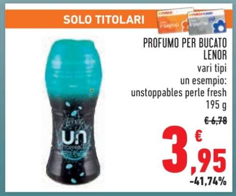 Profumo per bucato Lenor