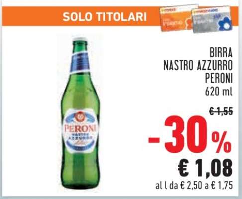 Birra Nastro Azzurro Peroni