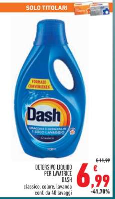 DETERSIVO LIQUIDO PER LAVATRICE DASH