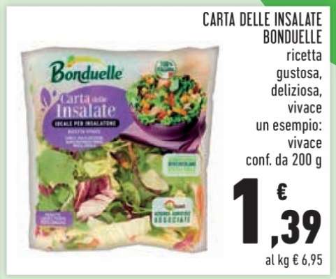 CARTA DELLE INSALATE BONDUELLE