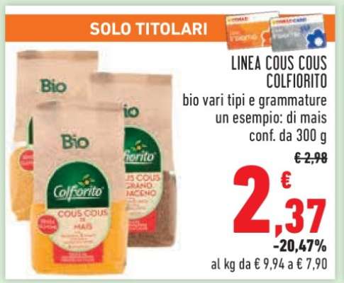 LINEA COUS COUS COLFIORITO