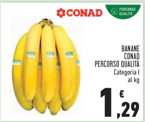 Banane Conad Percorso Qualità