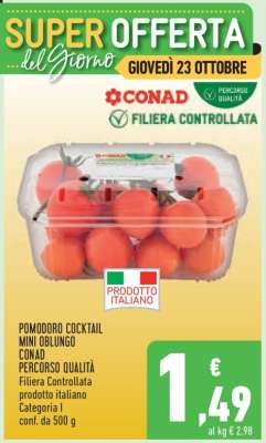 Pomodoro Cocktail Mini Oblungo