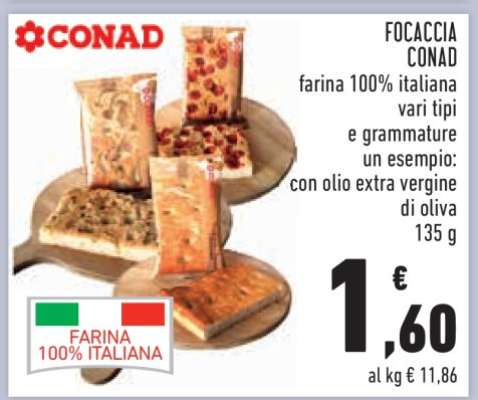 Focaccia Conad