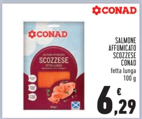 SALMONE AFFUMICATO SCOZZESE CONAD